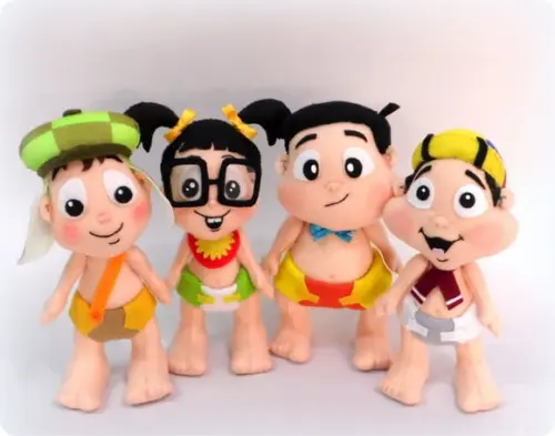 Bonecos Turma do Chaves Baby de Feltro