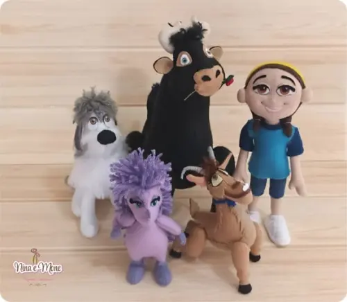 Bonecos Touro Ferdinando de Feltro