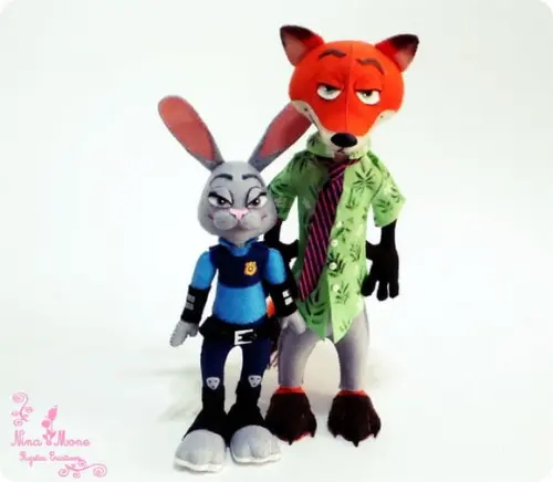 Bonecos Zootopia de Feltro