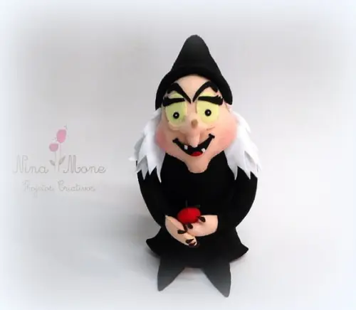 Bruxa Má Em Feltro - Branca de Neve