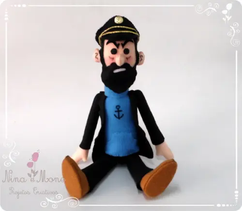 Capitão Haddock de Feltro -tema Tintim