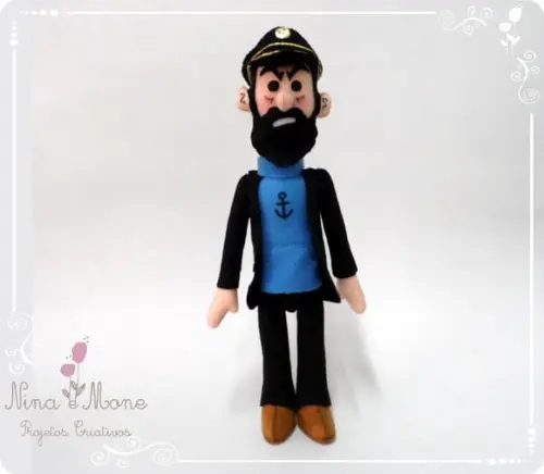 Capitão Haddock de Feltro -tema Tintim