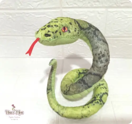 Cobra Verde de Feltro