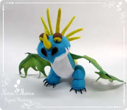 Dragão Nadder Mortal de Feltro