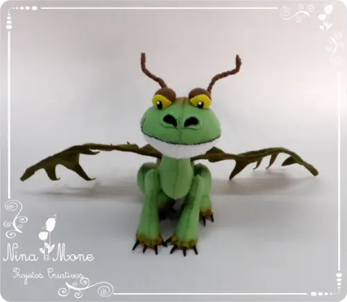 Dragão Terror Terrível de Feltro