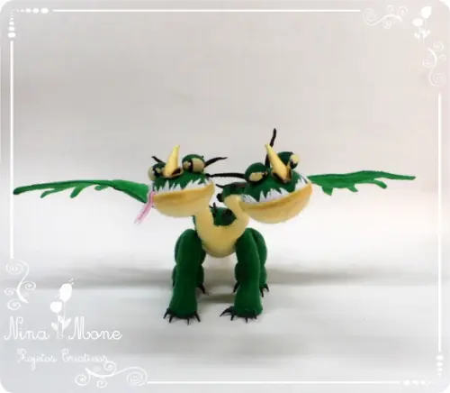 Dragão Ziperarrepiante de Feltro
