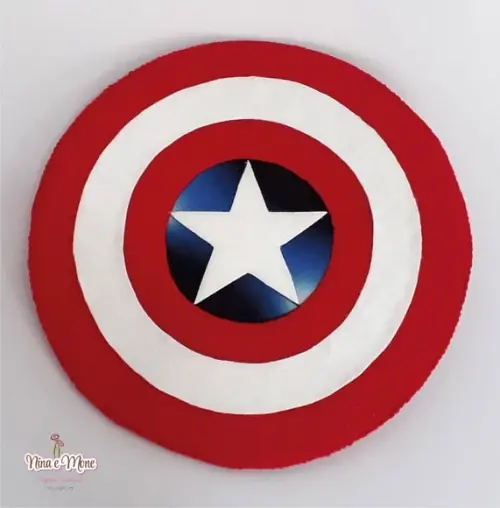 Escudo Capitão América de Feltro