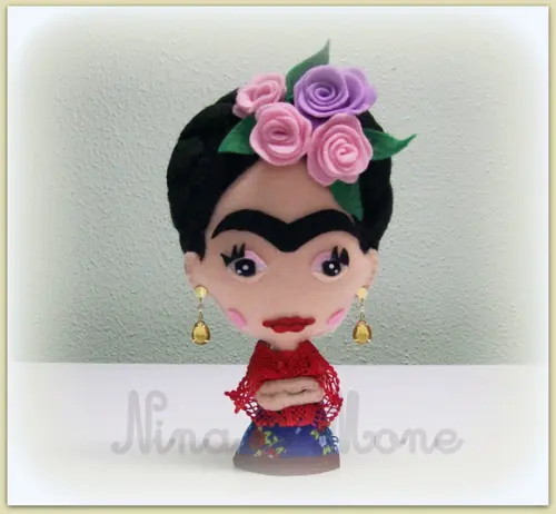 Frida Kahlo em Feltro