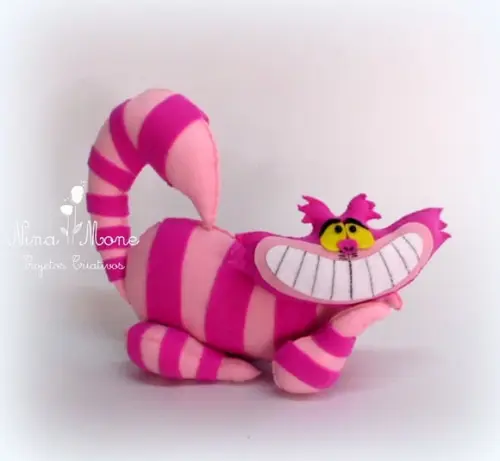 Gato - Tema Alice em Feltro