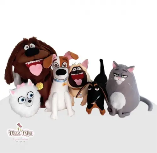 Kit Bonecos Pets: a Vida Secreta dos Bichos