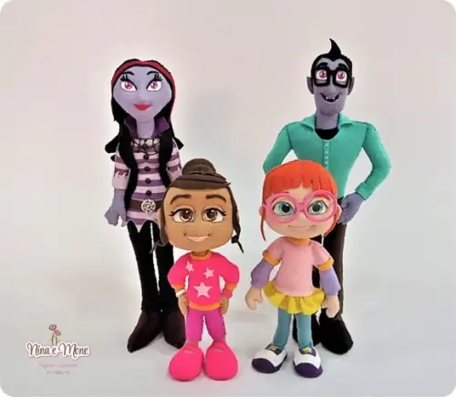 Kit de Bonecos Vampirina de Feltro