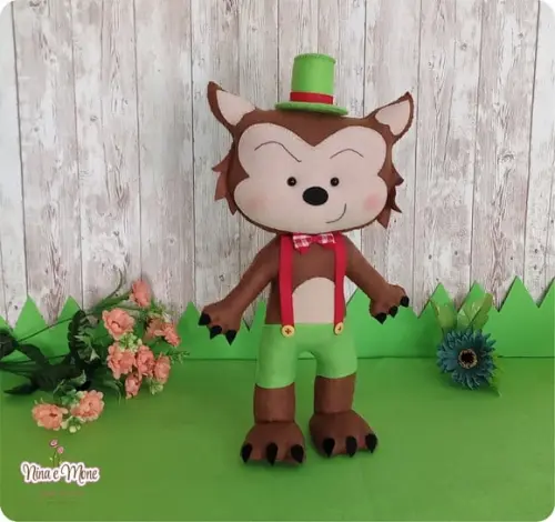 Lobo Mau de Feltro