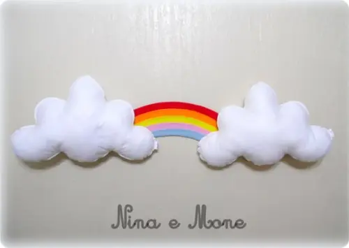 Nuvens de Feltro com Arco-íris