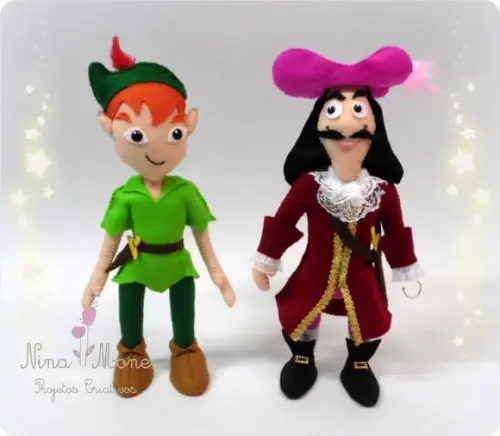 Peter Pan & Capitão Gancho de Feltro