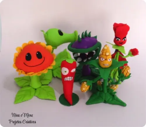 Plantas Zumbi de Feltro