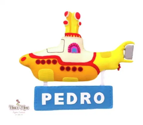 Porta Maternidade Submarino Amarelo