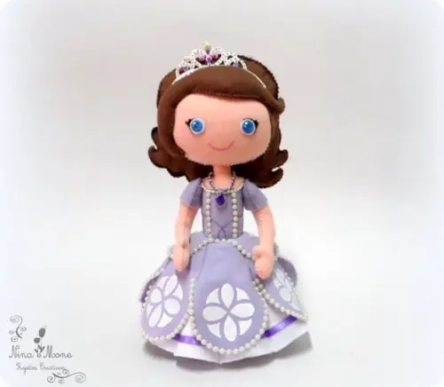 Princesa Sofia de feltro