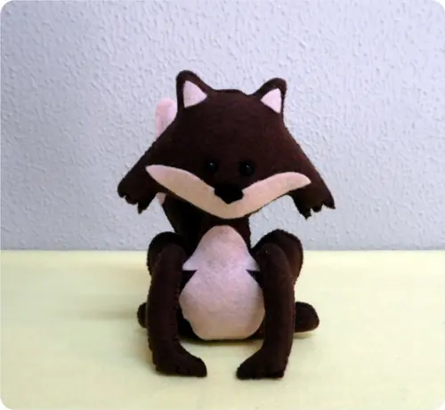 Raposa Em Feltro - tema O Pequeno Príncipe