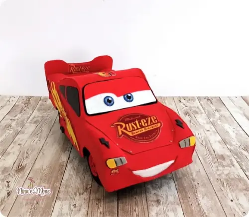 Relâmpago Mcqueen de Feltro - Filme Carros