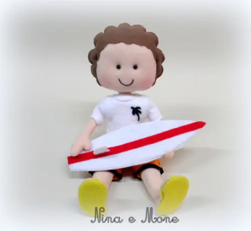Surfista Articulado em feltro