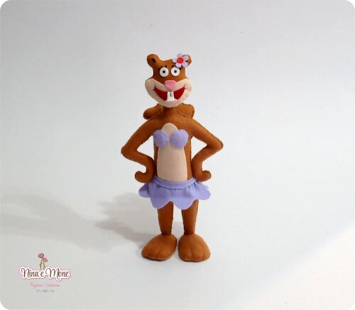 Boneca Sandy Bochechas de Biquini de feltro - Bob Esponja