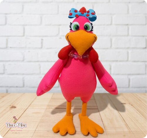 Galinha Lilica de Feltro - tema Turma da Fazenda