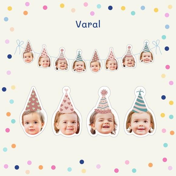 Varal | Bandeirola G - Rostinho Chapeuzinho