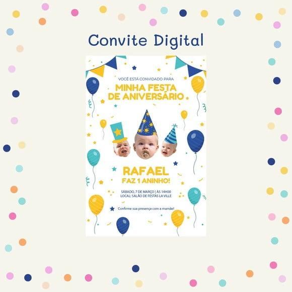 Convite Digital - Rostinho Chapeuzinho