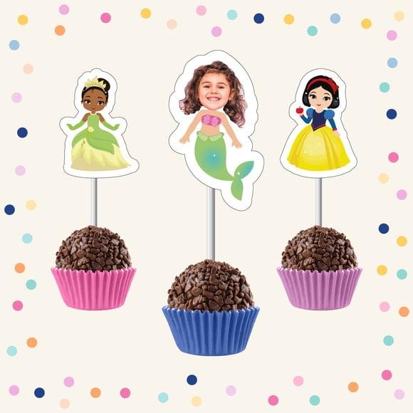 Toppers Docinho com Rostinho - Princesas