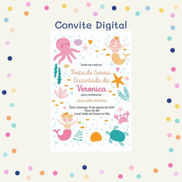 Convite Digital - Sereia