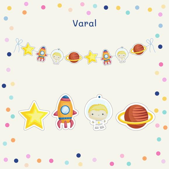 Varal | Bandeirola G - Astronauta