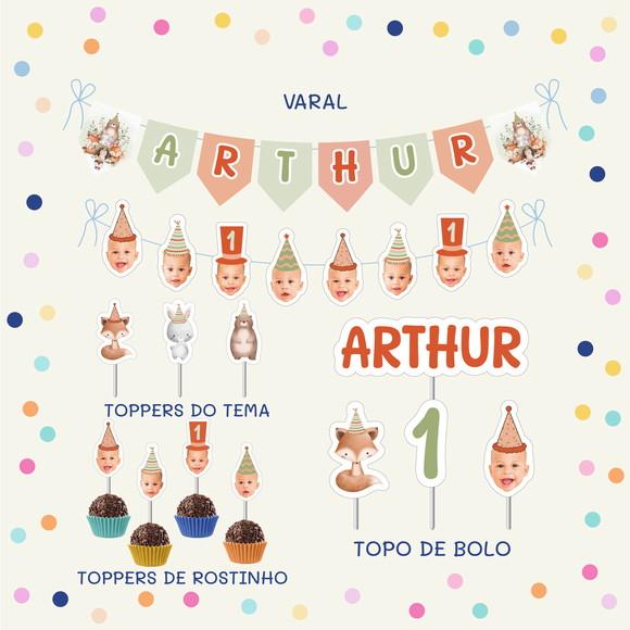 Kit Festa Alegria com Rostinho - Animais da Floresta