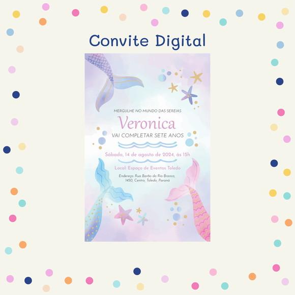 Convite Digital - Sereia