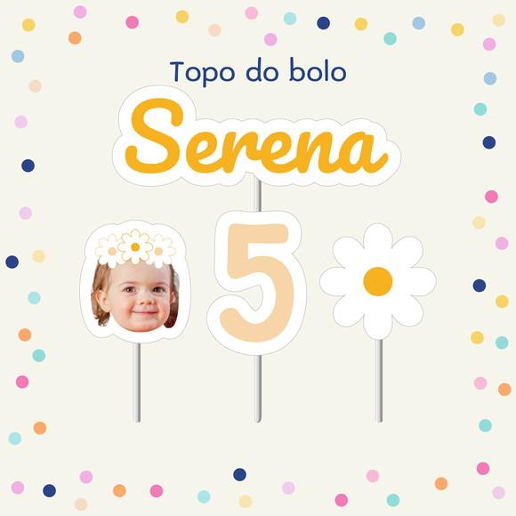 Topo de Bolo - Margarida