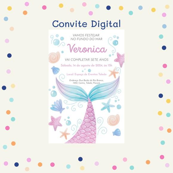 Convite Digital - Sereia