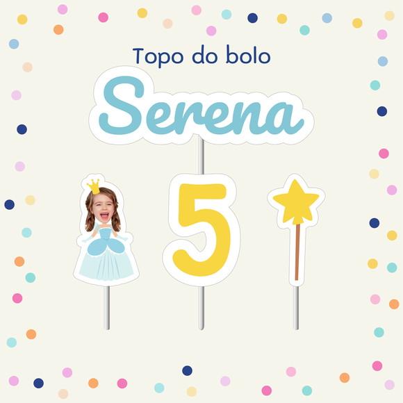 Topo de Bolo - Princesas