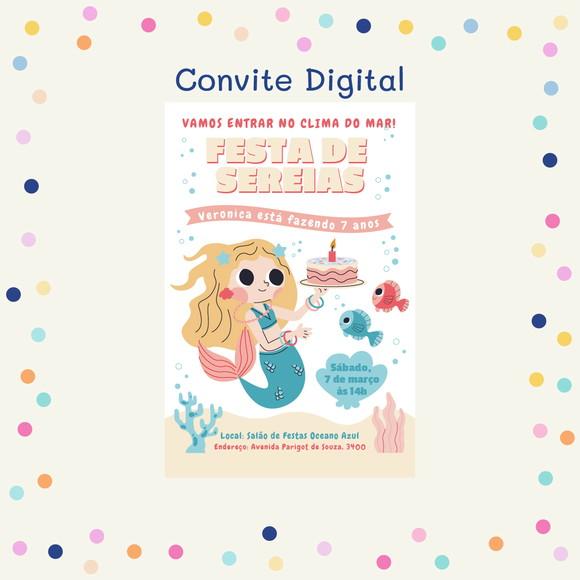 Convite Digital - Sereia