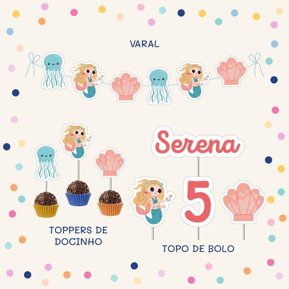 Kit Festa Encanto - Sereia