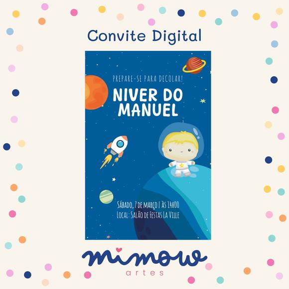 Convite Digital - Astronauta