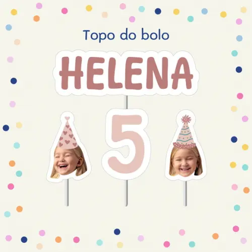 Topo de Bolo - Rostinho Chapeuzinho