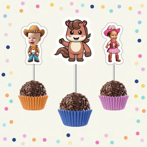 Toppers Docinho com Rostinho - Fazenda