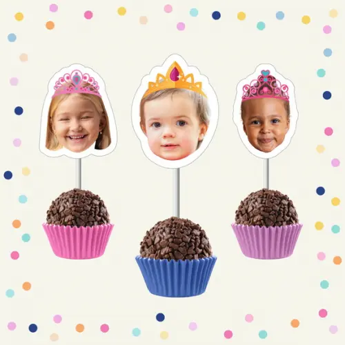 Toppers de Docinho com Rostinho - Princesas