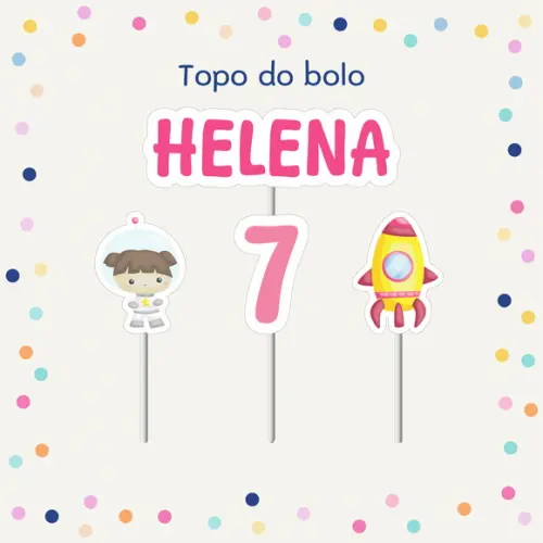 Topo de Bolo - Astronauta