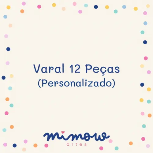 Varal | Bandeirola 12 Peças -