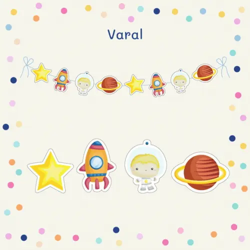 Varal | Bandeirola G - Astronauta