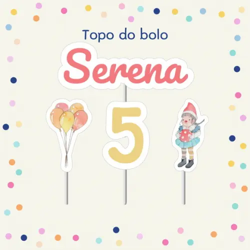 Topo de Bolo - Circo