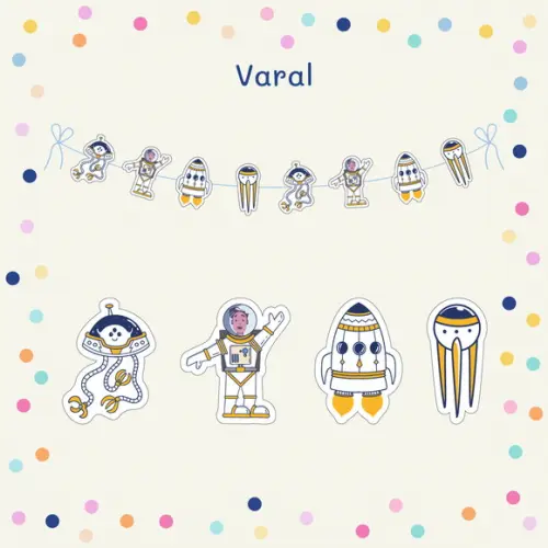 Varal | Bandeirola G - Astronauta
