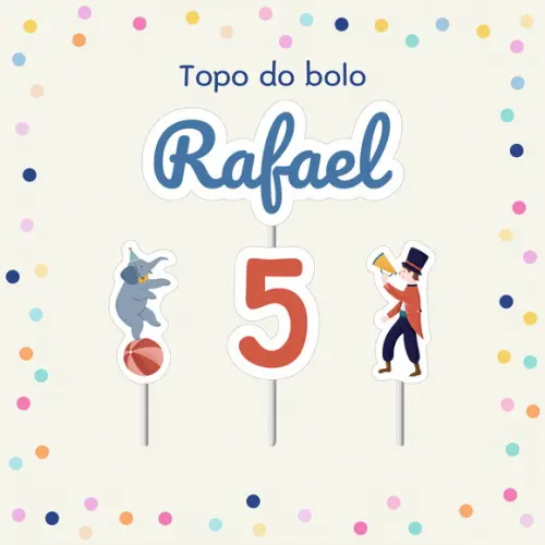 Topo de Bolo - Circo
