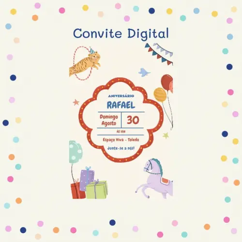 Convite Digital - Circo