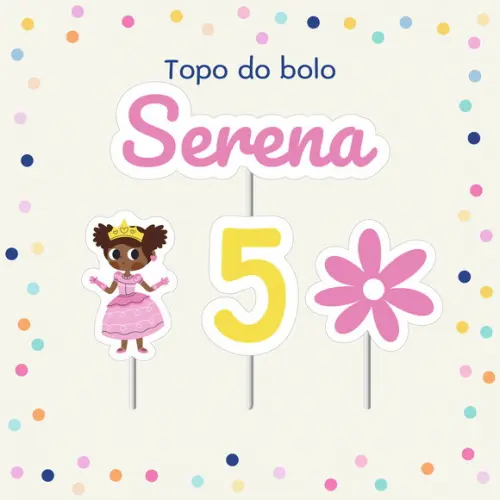 Topo de Bolo - Princesas